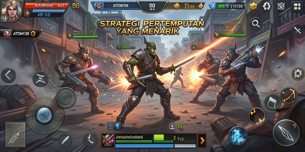 Tampilan menarik dari gameplay ATOM138 dalam genre SLG.