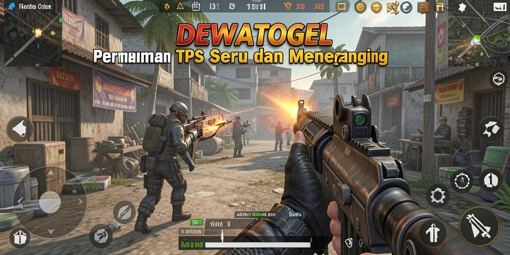 Screenshot DEWATOGEL menampilkan aksi mendebarkan dalam permainan TPS.