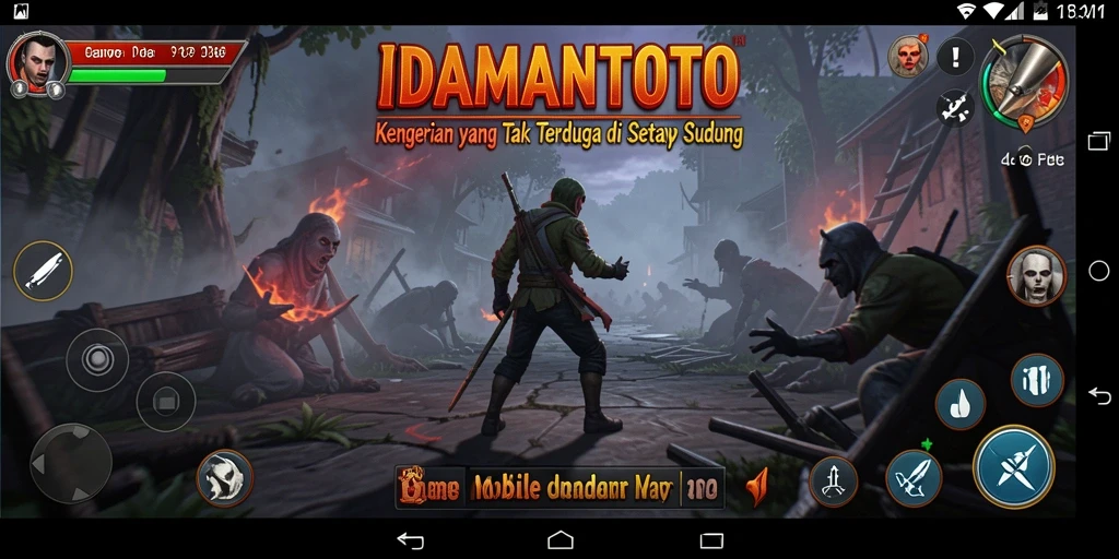 Screenshot gameplay menampilkan kegelapan yang mencekam dalam IDAMANTOTO.