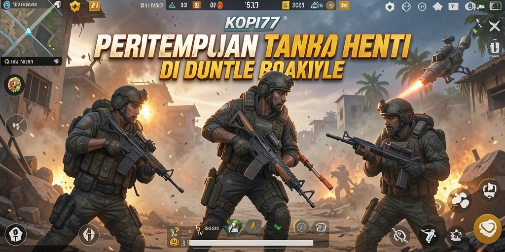 Tampilan menyengat dari pertempuran seru di KOPI77.