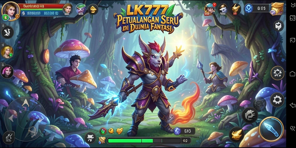 Tangkapan layar menunjukkan aksi seru di dalam dunia LK777.