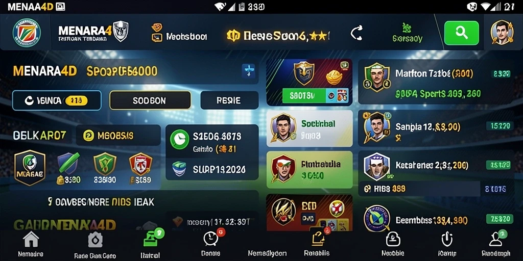 Tampilan gameplay <strong>MENARA4D</strong> saat bertaruh pada pertandingan olahraga.