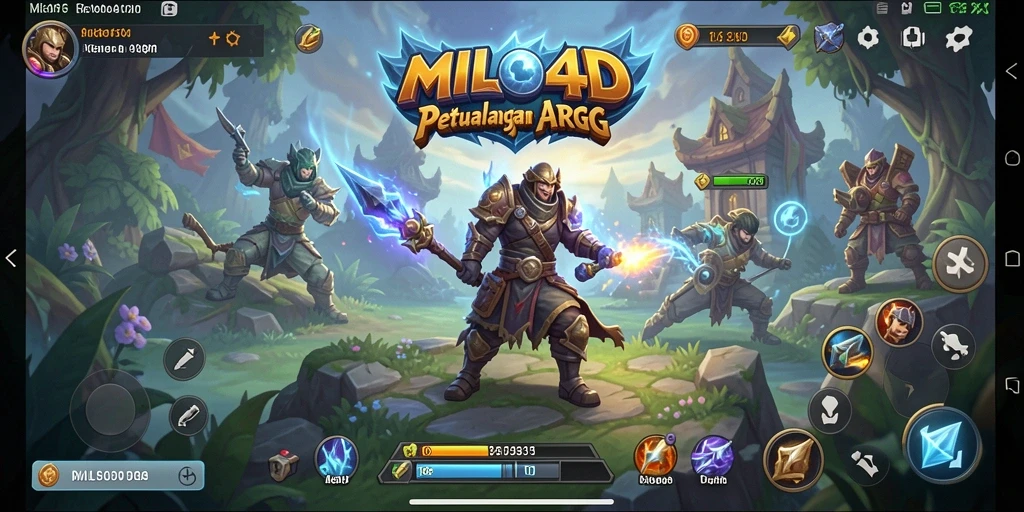 Tampilan gameplay seru dengan pertarungan dinamis di MILO4D.