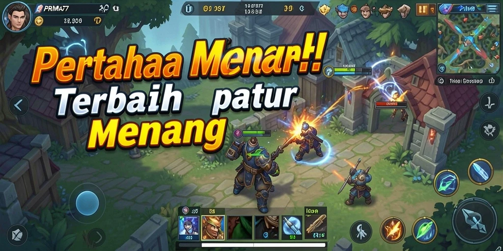 Tampilan gameplay PRIMA77 yang menarik dalam genre Tower Defense.