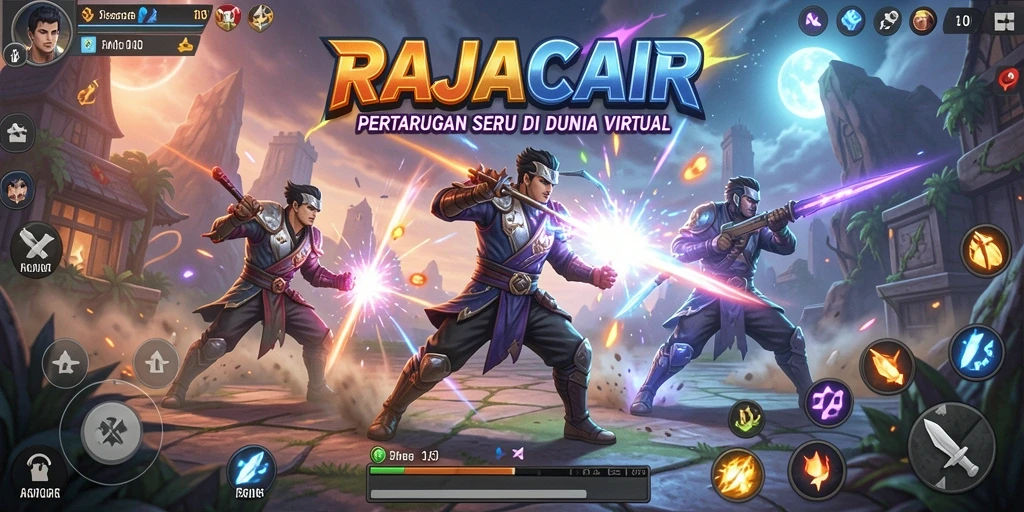 Tangkapan layar aksi seru dari pertarungan di RAJACAIR.