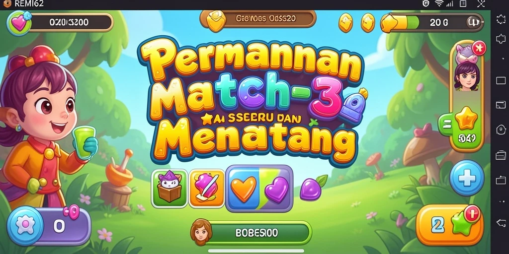 Gameplay menyenangkan dengan kombinasi warna-warni di REMI62.