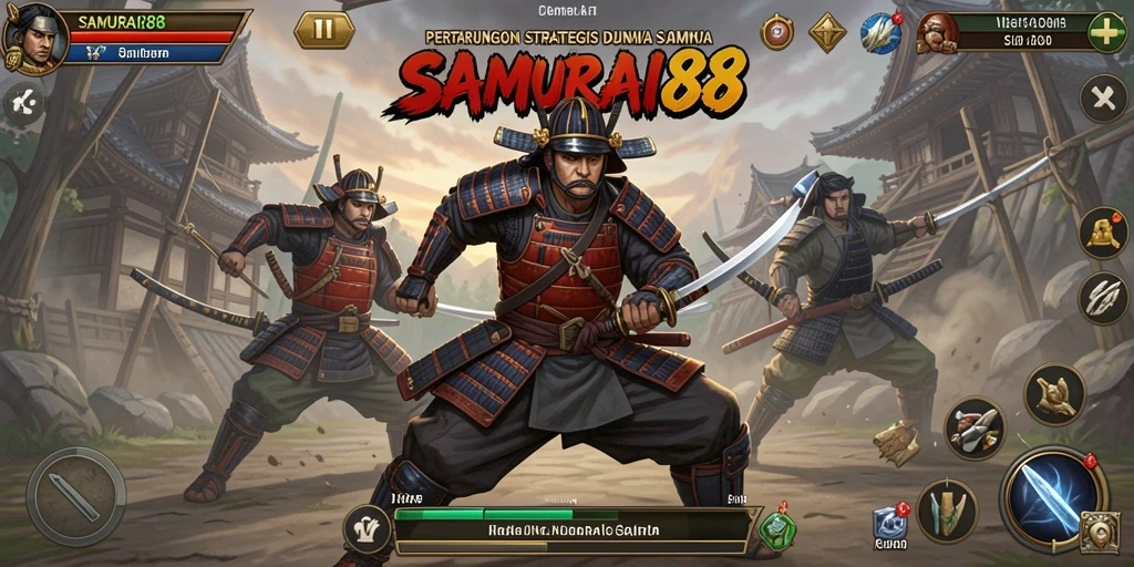 Tampilan gameplay menarik dari game SLG SAMURAI88.