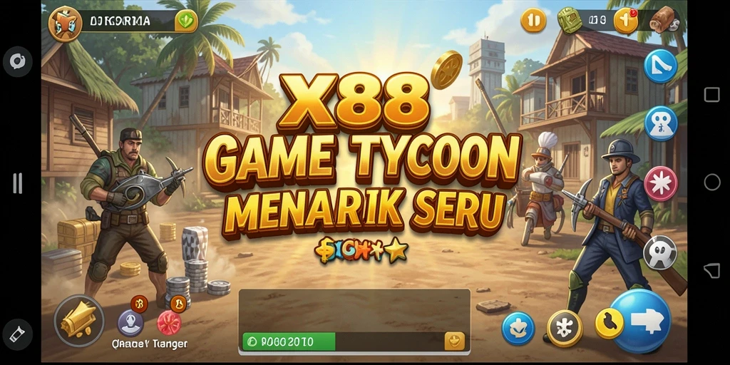 Tampilan gameplay seru dalam dunia Tycoon X88.